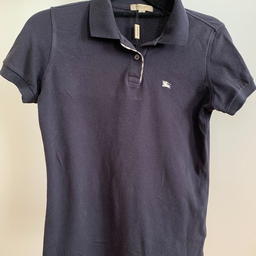 Burberry Cotton Pique Logo Polo